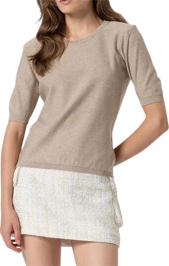 Fracomina Dame Strikkevarer Beige M,
