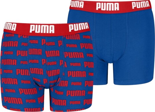 Puma Boxershorts 2 pack Rød/Blå Puma 158/164 Boxershorts 158 164