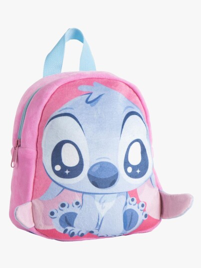 Disney Lilo & Stitch Plysj Ryggsekk Lyserosa
