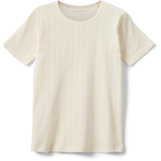 Sofie Schnoor Off White Pipersy Pointelle T-Skjorte 152