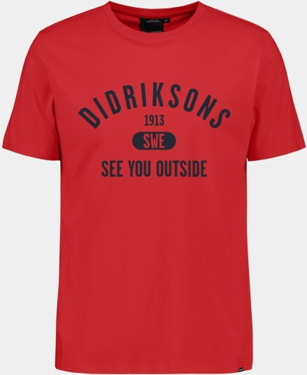 Didriksons Harald T-shirt Collegiate Pomme Red