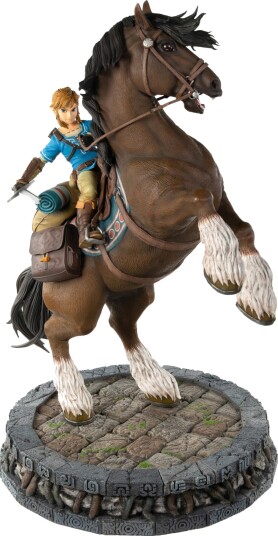 First 4 Figures Link på Hest Figur fra The Legend of Zelda: Breath of the Wild - Resinstatue