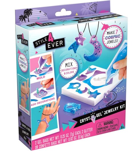 Style 4 Ever Style 4 Ever Mini Crystal Jewel Gel Kit - Multi/patterned - ONE SIZE