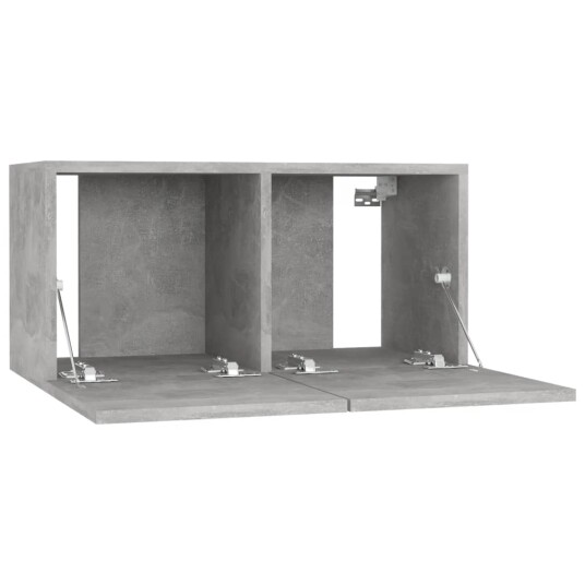 vidaXL TV-benker 4 stk betonggrå 60x30x30 cm sponplate vidaXL TV-benker 4 stk betonggrå 60x30x30 cm sponplate