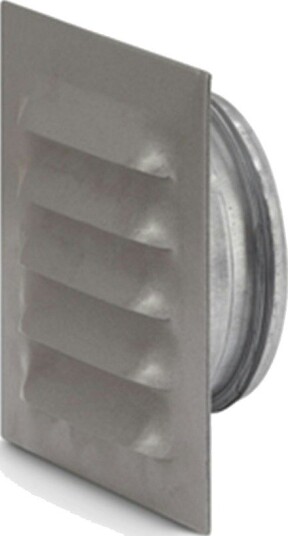 Ventilgitter Fresh Kvadratisk Med Støvfilter Ø100/145x145 mm, Grå Ventilgitter Fresh Kvadratisk Med Støvfilter Ø100/145x145 mm, Grå