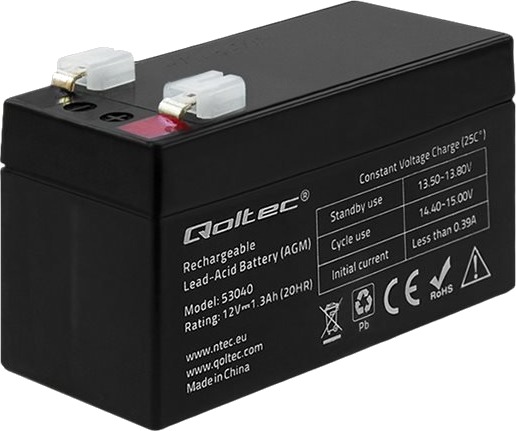 Qoltec Batteri Agm Blysyre 1.3 Ah 
