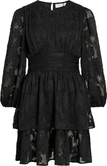 Vila Rinda Long Sleeve Short Dress Sort 40