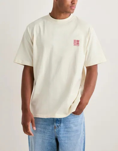 Woodbird Wbbaine Nopa Tee T skjorte med trykk Hvit