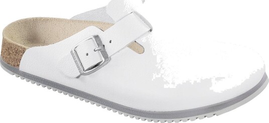 Birkenstock Yrkessandal Boston 6013602 Hvit, Smal Lest 38