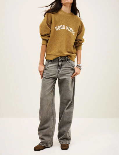 ba&sh Sweatshirt Rob - Yellow - 36 ba&sh Sweatshirt Rob - Yellow - 36