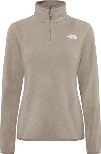 The North Face W Glacier Fleece 1/4 Zip Jacket   Beige   XS