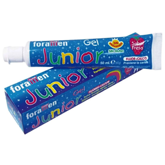 Barnetannkrem Foramen Junior Gel Strawberry 50 ml.