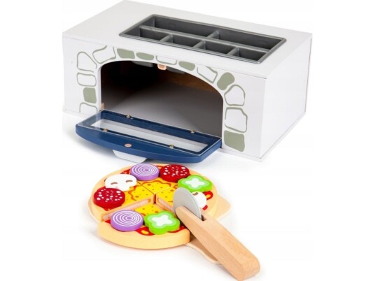 Ecotoys Pizzaovn I Tre + Kjøkkentilbehør 1013