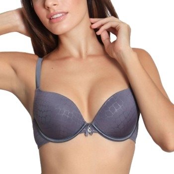 sassa BH Pure Animal Push Up Bra Grå polyester B 85 Dame