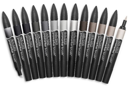 Winsor & Newton Promarker brush neutral 12+1 pcs 837444 Winsor & Newton Promarker brush neutral 12+1 pcs 837444
