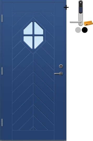 Ytterdør Bygg1 Norefjell med Yale Doorman Classic Home