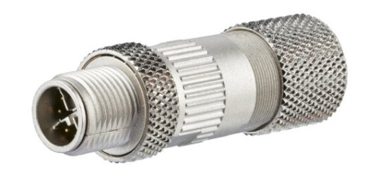 Metz Connect Mnf881a315-0001 M12 Metallisk Hankjønn Rett Nickel Zink Cat6a