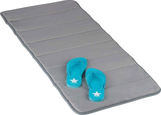 Grå Memory Foam Badematte