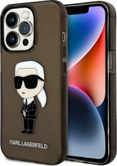 Karl Lagerfeld Ikonik Karl Mobildeksel for iPhone 14 Pro Max - Svart