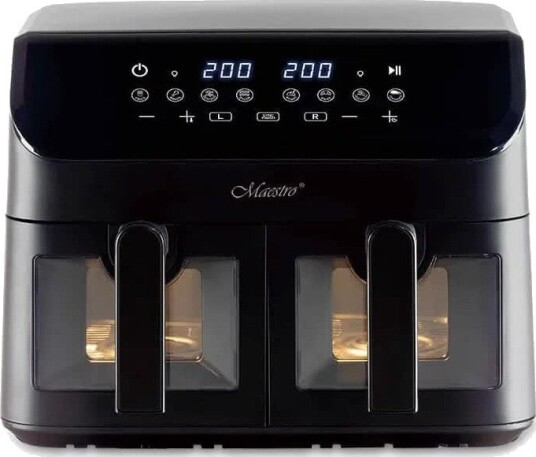 Maestro MR-758 Airfryer 2x4,5L, 2000W Svart