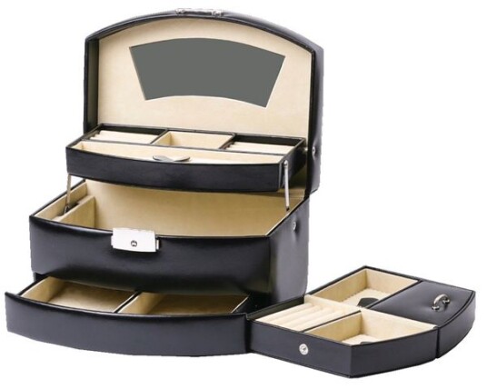 Svendsen Luksuriøst sort / beige smykkesrin Svendsen Luksuriøst sort / beige smykkesrin