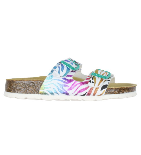 Superfit Kids' Fussbettpantoffel White/Multicoloured 27, White/Multicoloured