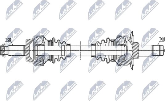 Nty Drivaksel NTY NPW BM 162 Nty Drivaksel NTY NPW BM 162