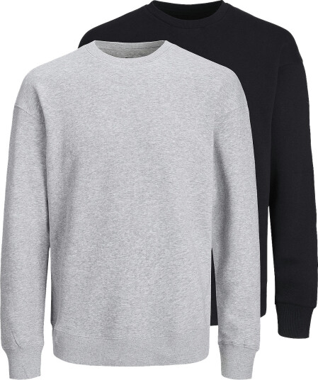 Jack & Jones Jjebradley Sweat Crew 2Pk Mp Grey S