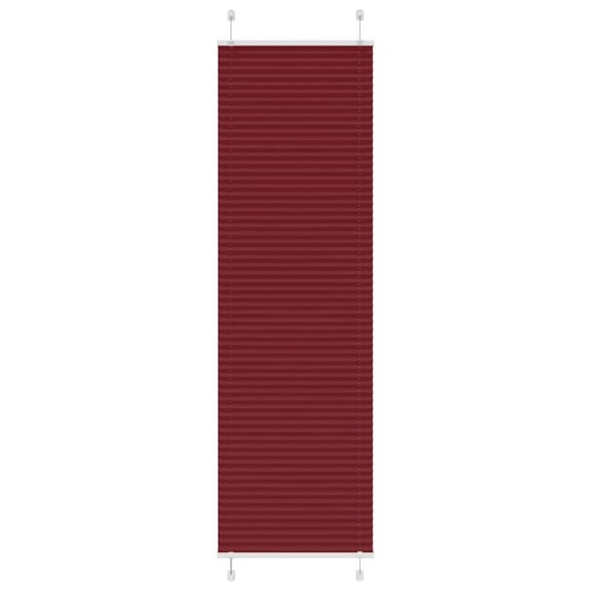 Plisségardin Bordeaux Rød 55x200 cm Stoff Bredde 54,4