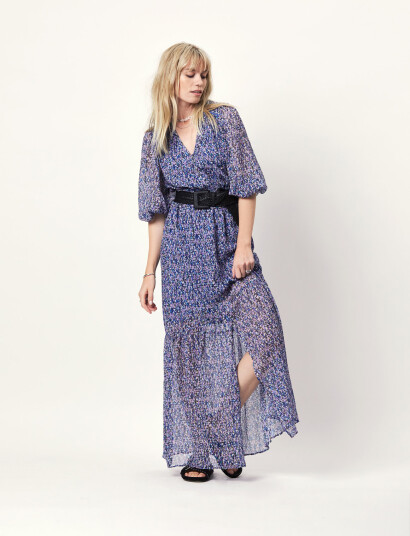 Dante6 D6Peony Maxi Print Dress - Blue - 34