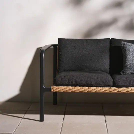 Brafab Motty 2 seter sofa svart / Teddy black Brafab Motty 2 seter sofa svart / Teddy black