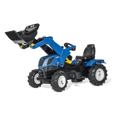 rollytoys rollyFarmtrac New Holland med rollyTrac laster og rollyAir Tyres 611270