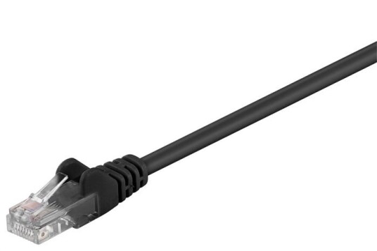 MicroConnect CAT5e U/UTP nettverkskabel 0,5m svart 1 Stykk SEN B UTP5005S Svart