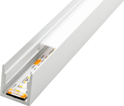 Sg Armaturen Stripline 1,8 M Hvit Profil Påbygget Soft – Uten Led List Og Driver