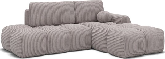 Vittario 3 seters Bubblig sovesofa med divan og oppbevaring Høyre Modullo 03