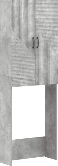 vidaXL Toalett skap HAARLEM Betonggrå 66 x 25,5 x 190 cm