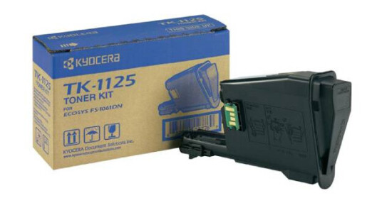 Kyocera TK-1125 BK lasertoner - 1T02M70NL1 Original - Svart 1200 sider Kyocera TK-1125 BK lasertoner - 1T02M70NL1 Original - Svart 1200 sider