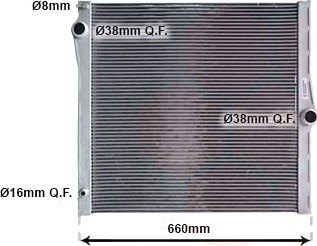 VAN WEZEL 06002436 Radiator motorkjøling