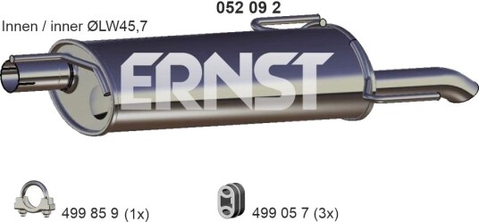 Bakre eksospotte ERNST 052092