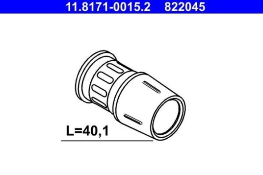 Ate Glidebolter bremsecaliper ATE 11.8171 0015.2 Ate Glidebolter bremsecaliper ATE 11.8171 0015.2