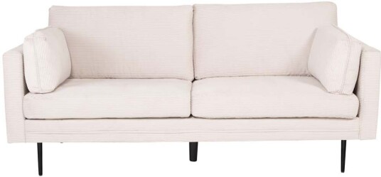 Boom sofa 3 seter fløyel lys beige.