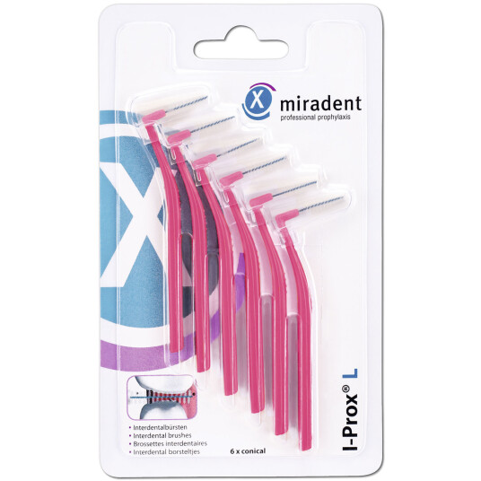 Mellomromsbørster Miradent I-Prox L xx-fin 0,4 mm ROSA