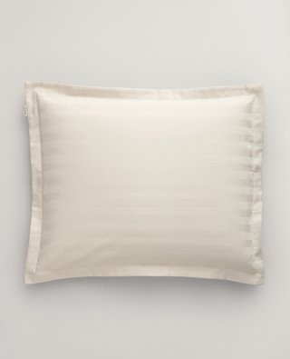 Stripete putetrekk i sateng 50x70cm og 70x100cm WHITE SAND 70X100