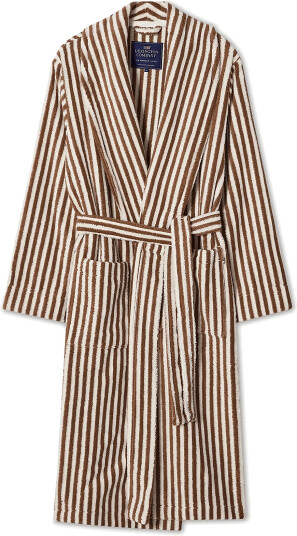 Lexington Home Quinn Unisex Cotton Mix Hoodie Robe Brown XS