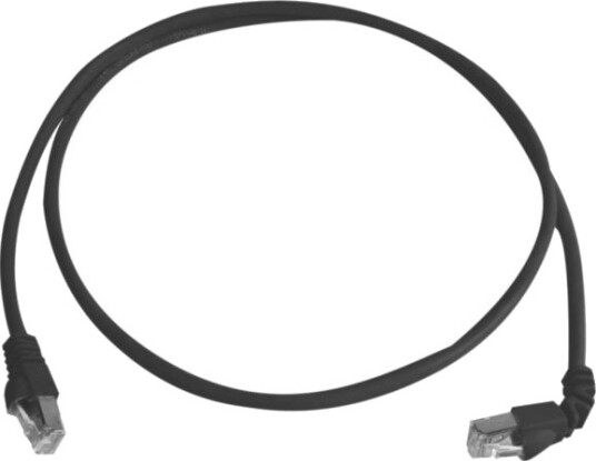 Telegärtner Cat.7 Mp8 Fs 600 Lszh 1M  1X90-Degrees 1,5 M Sort