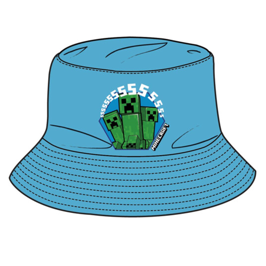 Minecraft Bøttehatt - 52 - Barn - Bomull/Polyester Minecraft Bøttehatt - 52 - Barn - Bomull/Polyester