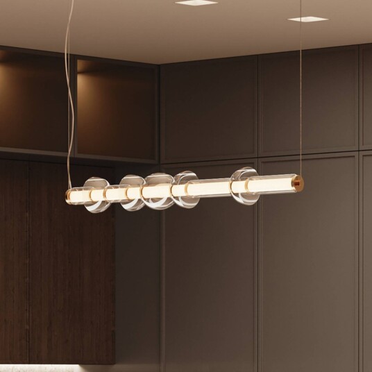 Maytoni Pendellampe Cosmo, Messing / gull, Stue / spisestue, Metall, Moderne