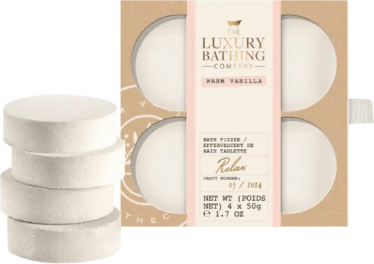 LBC Relax 4x50g Bath Fizzers Warm Vanilla LBC Relax 4x50g Bath Fizzers Warm Vanilla