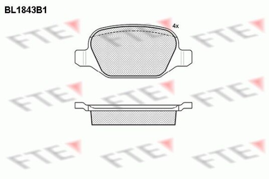 Bremseklosser FTE 9010422 Bremseklosser FTE 9010422