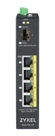 ZyXEL RGS100-5P 5-port GbE Unmanaged PoE Switch (4718937592036)